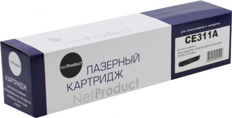 Тонер-картридж NetProduct (N-CE311A) для HP CLJ CP1025/ 1025nw/ Pro M175, C, 1K