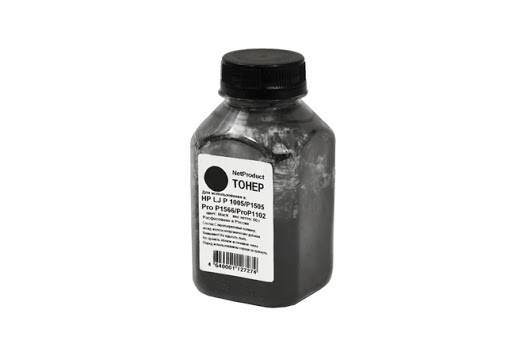 Тонер NetProduct для HP LJ P1005/ P1505/ ProP1566/ ProP1102, Bk, 60 г, банка