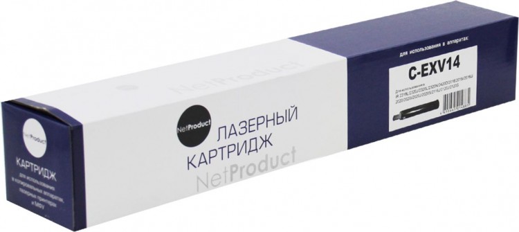 Тонер-картридж NetProduct (N-C-EXV14) для Canon iR-2016/ 2018/ 2020/ 2022/ 2025, туба, 8,3K