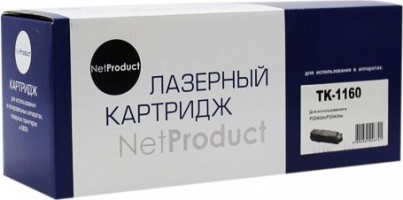 Тонер-картридж NetProduct (N-TK-1160) для Kyocera P2040dn/ P2040dw, 7,2K, с чипом