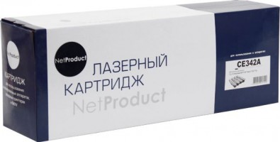 Картридж NetProduct (N-CE342A) для HP CLJ Enterprise MFP M775dn/ 775f/ 775z, № 651A, Y, 16K